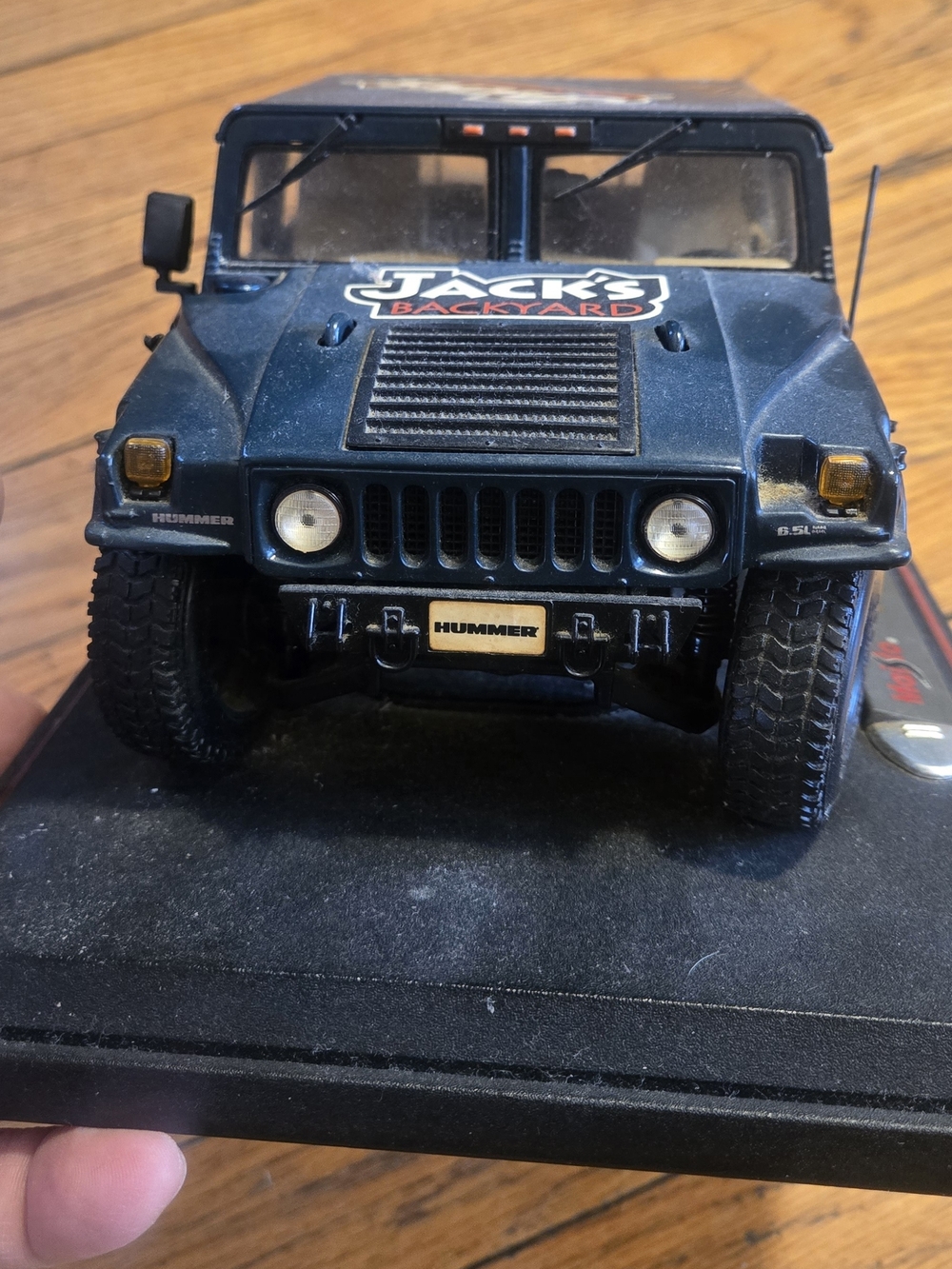 Vintage Hummer Diecast - Dark Metallic Blue with Decal